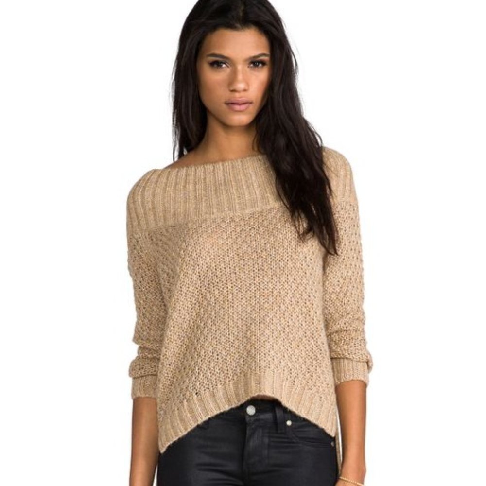 Juicy Couture Waffle Stitch Pullover Sweat…